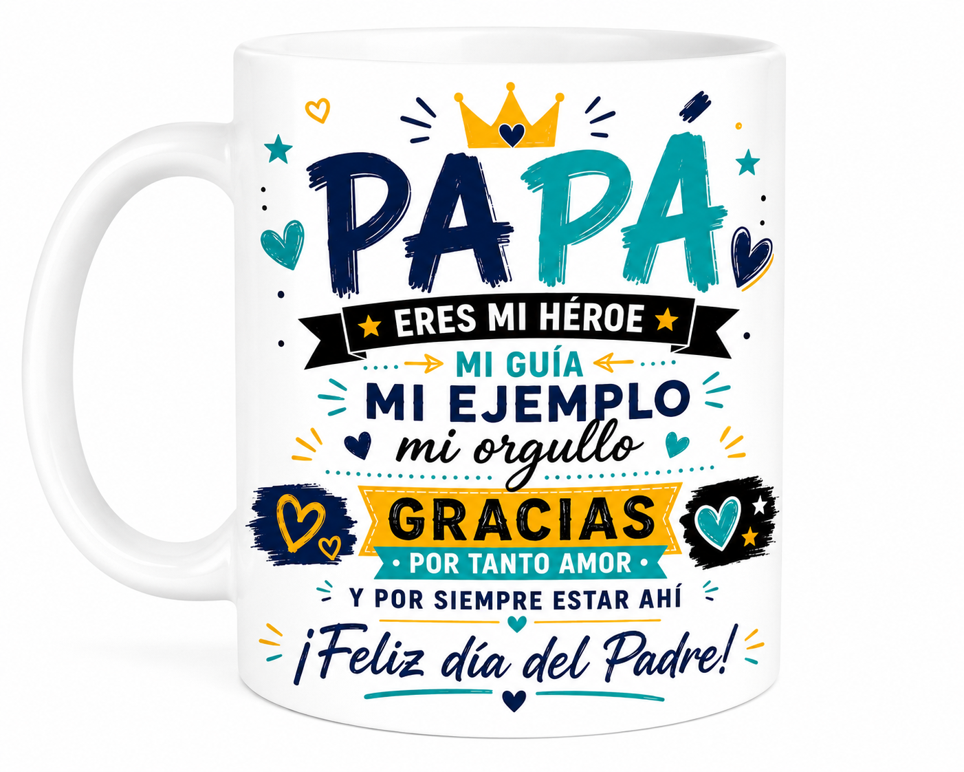 Taza 11 onz Papá eres mi héroe
