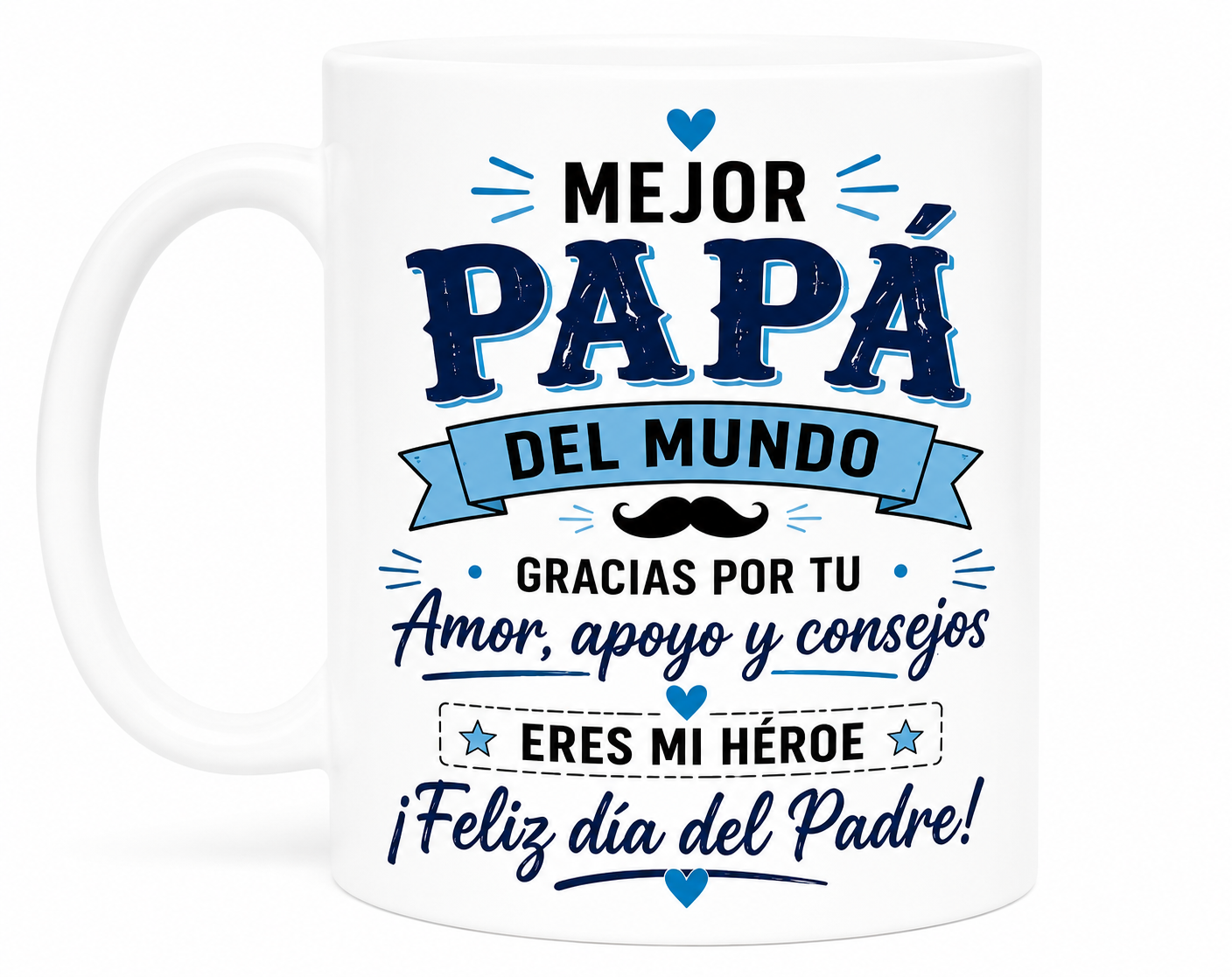 Taza 11 onz Mejor Papà del mundo