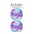Coasters de Carro “Soy Suficiente”