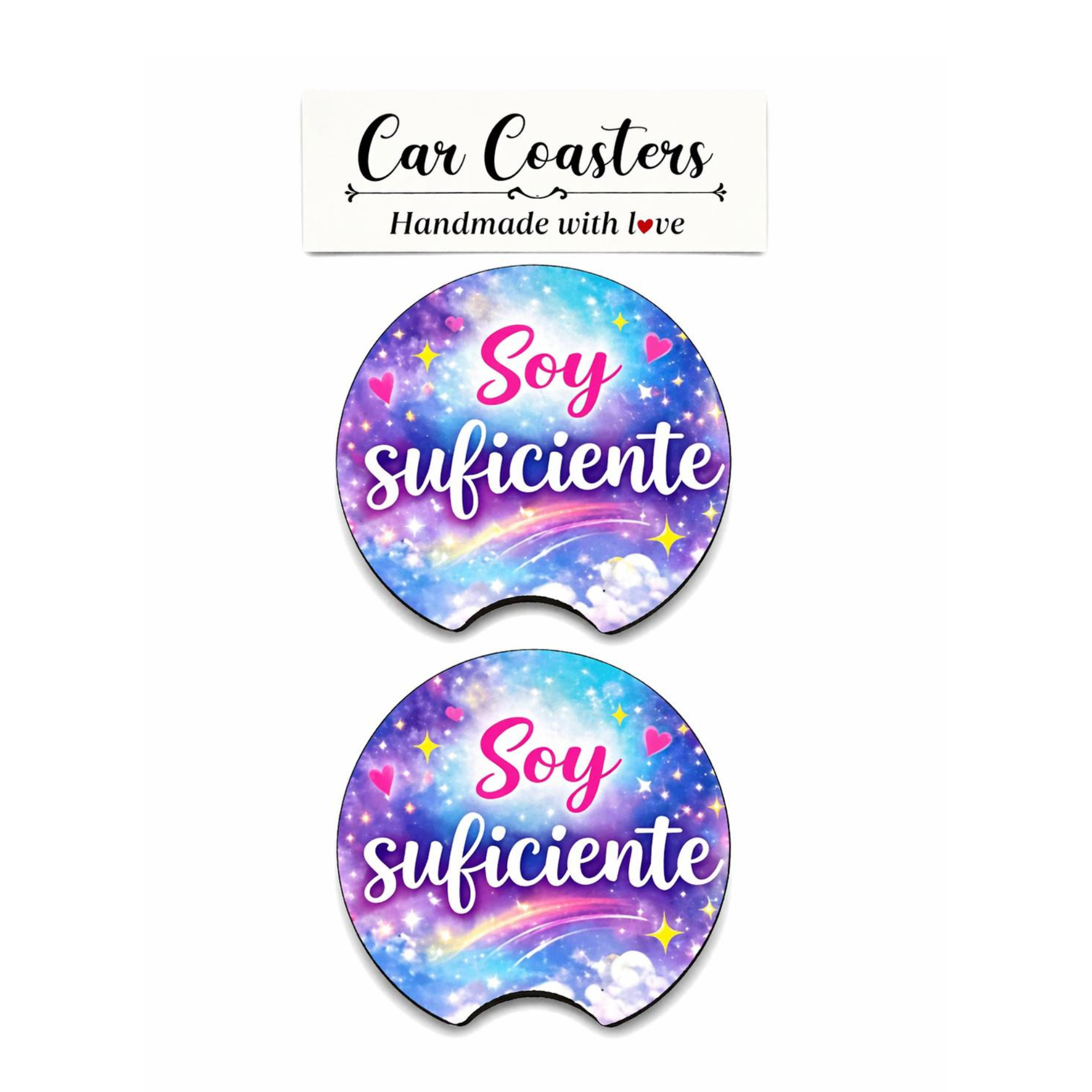 Coasters de Carro “Soy Suficiente”